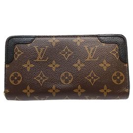 Louis Vuitton Monogram Retiro Long Wallet Black Monogram