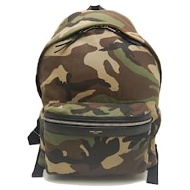 Sac à dos City Camouflage Yves Saint Laurent Autre Kaki