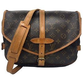 Louis Vuitton Saumur Monogram Canvas 30 Marron
