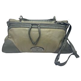 Mulberry Taylor Lederhandtasche Grau Khaki