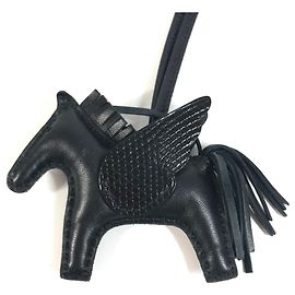 Hermès Hermes Horse Cheval So Black All Rodeo Pegasus PM Handbag Charm Black