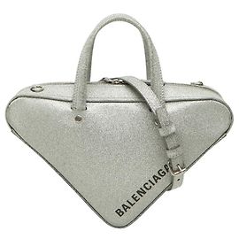 Bolsa Duffle Balenciaga Triangle Prata