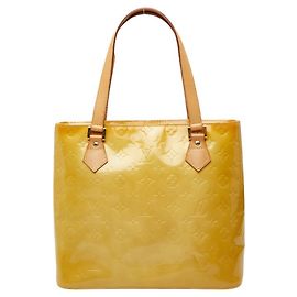 Sac cabas Louis Vuitton Monogram Vernis Houston Jaune