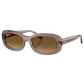 Ray-Ban RB2221 Óculos de Sol Bege Transparente Marrom Bege