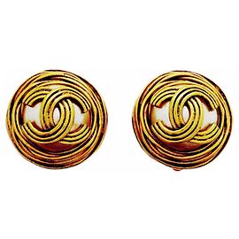 Orecchini a clip placcati oro Chanel D'oro