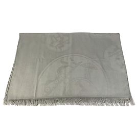 Hermès Sciarpa New Libris Hermes in grigio Marrone