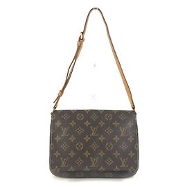 Sac à l'épaule Louis Vuitton Monogram Musette Tango Marron