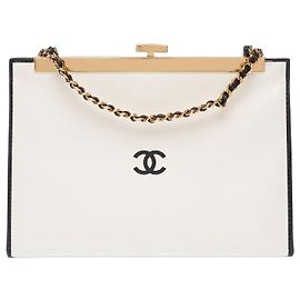 CHANEL White Leather Bag - 103786 White