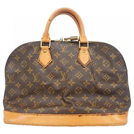 Louis Vuitton Alma Monogram Handbag Brown