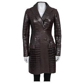 Valentino Leather &  Coat - IT 38 Pre-owned Other