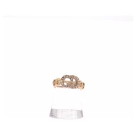 Bague Dior Clair D Lune Dorée en Métal Doré