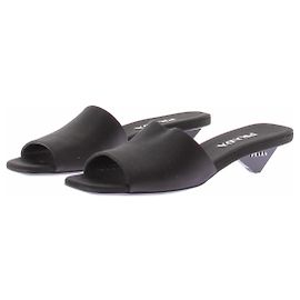 Prada Schwarze Mules mit Absatz Schwarz