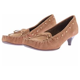 Khaite Milly 45 Pumps Leder Camel Kamel