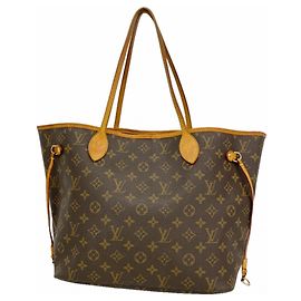 Sac cabas Louis Vuitton Monogram Neverfull MM Marron