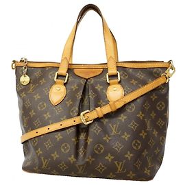 Louis Vuitton Monogram Palermo PM Handbag Brown