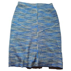 Missoni Strick-Midirock Blau Grau