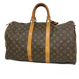 Louis Vuitton Boston Monogram Keepall 45 Marron