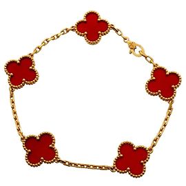 Pulsera Alhambra Van Cleef & Arpels Roja