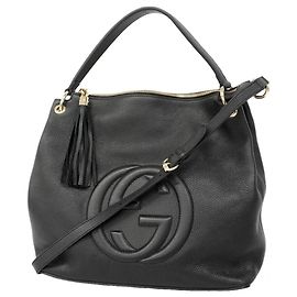 Bolsa de Ombro Gucci Soho Preto