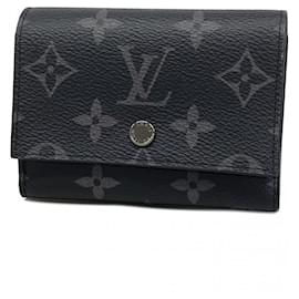 Cartera tríptico Louis Vuitton en Monogram Eclipse Negro