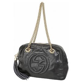 Borsa a Spalla Gucci Soho Blu navy