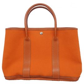 Hermès Sac cabas Hermes Garden PM Orange