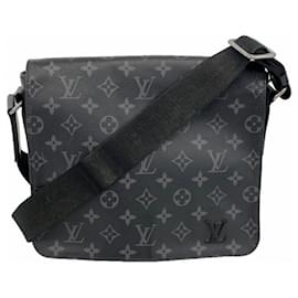 Louis Vuitton Monogram Eclipse District PMNV2 Shoulder Bag Black