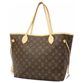 Sac cabas Louis Vuitton Monogram Neverfull MM Marron