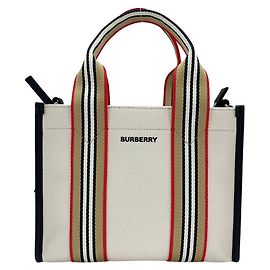 Sac cabas mini 2-way en toile Burberry Multicolore