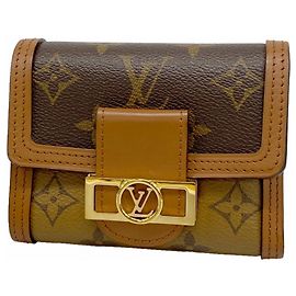 Portafoglio Tri-fold Louis Vuitton Marrone