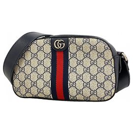 Borsa a Spalla Gucci Ophidia Blu navy