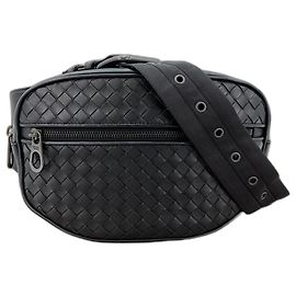 Sac banane en cuir noir Bottega Veneta Noir