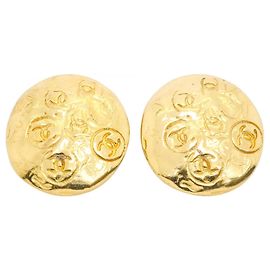 Orecchini a clip Chanel placcati in oro D'oro