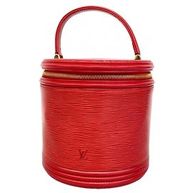 Sac à main Louis Vuitton Epi Cannes Rouge
