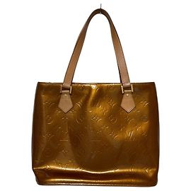 Louis Vuitton Monogram Vernis Houston Handbag Bronze Monogram