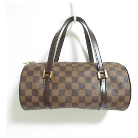 Bolsa Louis Vuitton Damier Ebene Papillon PM Marrom Outro
