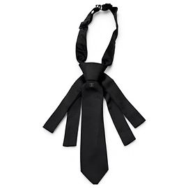 Choker in seta Chanel con design Coco Mark Nero