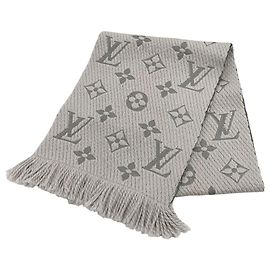 Louis Vuitton Logo Mania Wool Silk Blend Stole Other