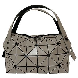 Autre Marque Bao Bao Issey Miyake Mini Boston Handtasche Grau