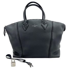 Borsa Louis Vuitton Lockit MM Nero