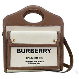 Sac à main 2-way Burberry Mini Pocket Bag Marron