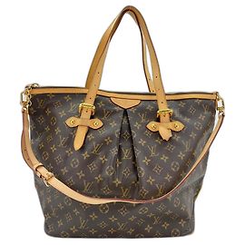 Sac cabas Louis Vuitton Palermo GM Marron