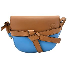 Sac Loewe Mini Gate en cuir marron Marron