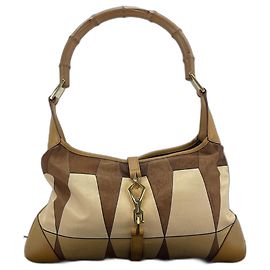 Bolso de Hombro Gucci Jackie Bamboo Beige