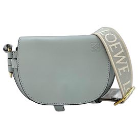 Borsa a tracolla mini Loewe Gate Dual Blu