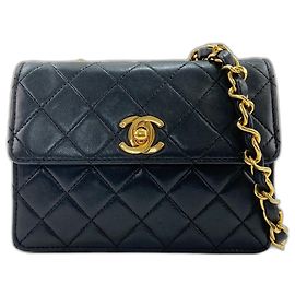 Borsa a Spalla Chanel Mini Matelassé Nero