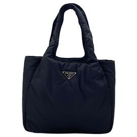 Prada Black Nylon Tote Bag Black