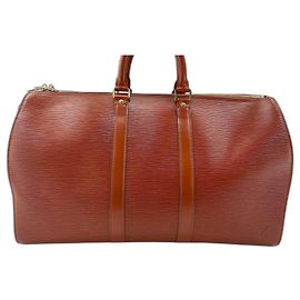 Sac Louis Vuitton Keepall Boston Marron