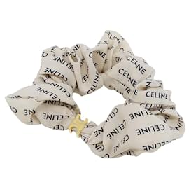 Céline Scrunchie in seta beige Celine Triomphe Beige