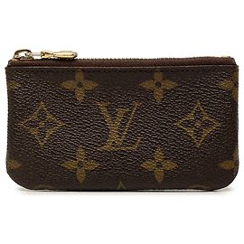 Louis Vuitton Brown Monogram Key Pouch Brown